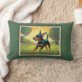 （犬）ドーベルマン・ピンシェルカットバックサポートソファ ランバークッション