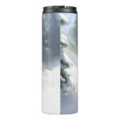 (犬)ドーベルマン・ピンシェルクリスマスの雪の冬 タンブラー (裏面)