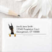 （犬）ドーベルマン・ピンシェルクリーンシンプルn ラベル (インサイチュ)