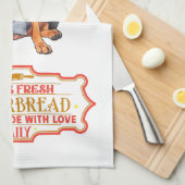 （犬）ドーベルマン・ピンシェルシェフベーキングジンガーパン キッチンタオル (四つ折り)