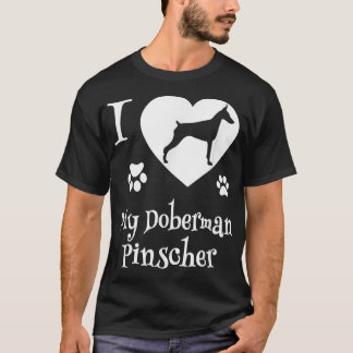 （犬）ドーベルマン・ピンシェルシャツデザインDoberman Dog Lo Tシャツ