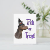 (犬)ドーベルマン・ピンシェルトリック ポストカード (スタンド正面)