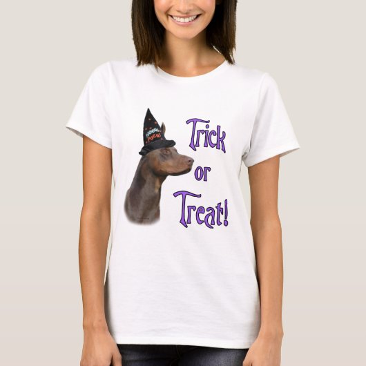 (犬)ドーベルマン・ピンシェルトリック Tシャツ (正面)