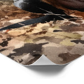 (犬)ドーベルマン・ピンシェルドッグアートプリントポスター ポスター (角)