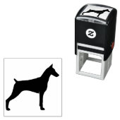 (犬)ドーベルマン・ピンシェルドッグブリードシルエット セルフインキングスタンプ (インサイチュ)