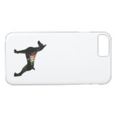 （犬）ドーベルマン・ピンシェルドッグブリードボホフローラシルエット Case-Mate iPhoneケース (裏面(横))