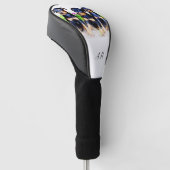 （犬）ドーベルマン・ピンシェルドッグモノグラムのゴルフヘッドカバー ゴルフヘッドカバー (アングル)