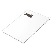 （犬）ドーベルマン・ピンシェルドッグ漫画 ノートパッド (アングル)