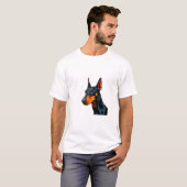 （犬）ドーベルマン・ピンシェルドッグTシャツ Tシャツ (正面フル)