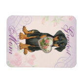 （犬）ドーベルマン・ピンシェルハートママ マグネット (横)