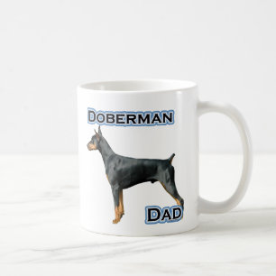 (犬)ドーベルマン・ピンシェルパパ コーヒーマグカップ