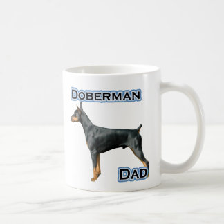 （犬）ドーベルマン・ピンシェルパパ コーヒーマグカップ