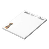 （犬）ドーベルマン・ピンシェルパパ ノートパッド (回転)