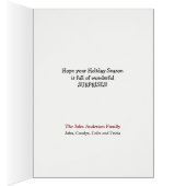 （犬）ドーベルマン・ピンシェルファームトラッククリスマスカード (内側 (右))