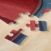 (犬)ドーベルマン・ピンシェルホリデーベーキングフェスティバルクリスマス ジグソーパズル (側面)