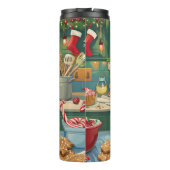 (犬)ドーベルマン・ピンシェルホリデーベーキングフェスティバルクリスマス タンブラー (裏面)
