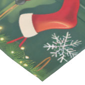 (犬)ドーベルマン・ピンシェルホリデーベーキングフェスティバルクリスマス テーブルクロス (アングル)