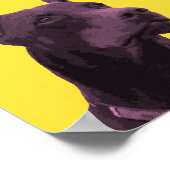 (犬)ドーベルマン・ピンシェルポップ・アートのアートポスター ポスター (角)