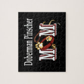 （犬）ドーベルマン・ピンシェルママのプレゼント ジグソーパズル (縦)