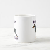 (犬)ドーベルマン・ピンシェルママ4 コーヒーマグカップ (中央)