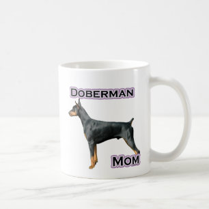 （犬）ドーベルマン・ピンシェルママ4 コーヒーマグカップ