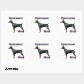 （犬）ドーベルマン・ピンシェルママ4 – ステッカー (シート)