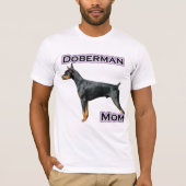 (犬)ドーベルマン・ピンシェルママ4 Tシャツ (正面)