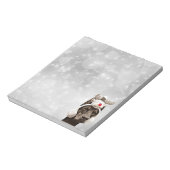 (犬)ドーベルマン・ピンシェル冬ポートレート ノートパッド (回転)