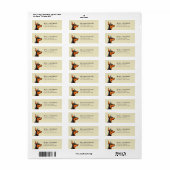 (犬)ドーベルマン・ピンシェル差出人住所ラベル ラベル (フルシート)