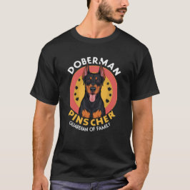 （犬）ドーベルマン・ピンシェル後見人 Tシャツ