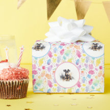 （犬）ドーベルマン・ピンシェル水彩誕生日ラップ紙