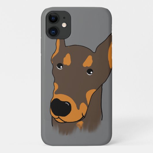 （犬）ドーベルマン・ピンシェル漫画iPhone / iPadケース Case-Mate iPhoneケース (裏面)