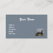 （犬）ドーベルマン・ピンシェル犬の恋人の名刺 名刺 (裏面)