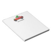 （犬）ドーベルマン・ピンシェル犬の車を運転 – ツリー上 ノートパッド (アングル)