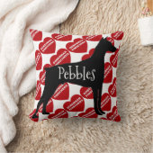 (犬)ドーベルマン・ピンシェル犬 クッション (ブランケット)