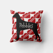 (犬)ドーベルマン・ピンシェル犬 クッション (裏面)