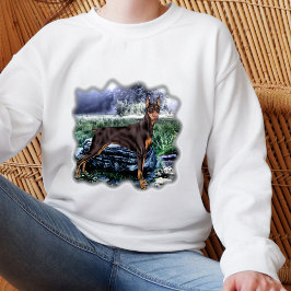 （犬）ドーベルマン・ピンシェル犬 スウェットシャツ