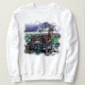 （犬）ドーベルマン・ピンシェル犬 スウェットシャツ (デザイン正面)