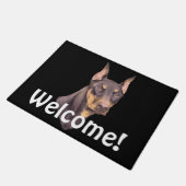 (犬)ドーベルマン・ピンシェル犬 ドアマット (アングル)