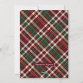 （犬）ドーベルマン・ピンシェル素朴クリスマスペットポートレート シーズンカード (裏面)