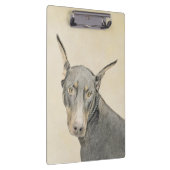 (犬)ドーベルマン・ピンシェル絵画ズ – オリジナルドッグアート クリップボード (右)