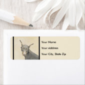 (犬)ドーベルマン・ピンシェル絵画ズ – オリジナルドッグアート ラベル (インサイチュ)