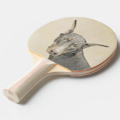 (犬)ドーベルマン・ピンシェル絵画ズ – オリジナルドッグアート 卓球ラケット (正面アングル)