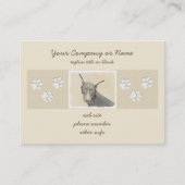 (犬)ドーベルマン・ピンシェル絵画ズ – オリジナルドッグアート 名刺 (正面)