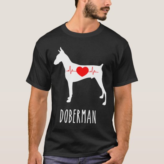 (犬)ドーベルマン・ピンシェル飼育犬のトップマママショー Tシャツ (正面)