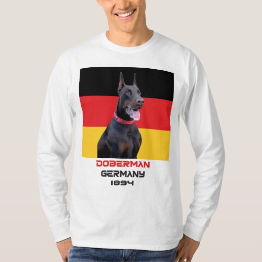 (犬)ドーベルマン・ピンシェル1894 Tシャツ (正面)