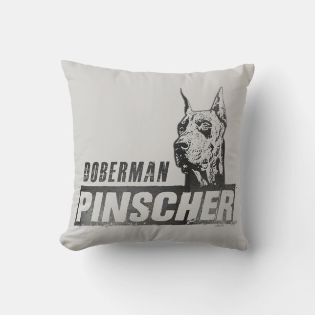 （犬）ドーベルマン・ピンシェル アウトドアクッション (正面)