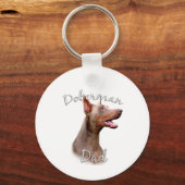 (犬)ドーベルマン・ピンシェル(イザベラ)パパ2 キーホルダー (裏面)