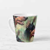 (犬)ドーベルマン・ピンシェル カフェラテマグ (左アングル)