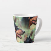 (犬)ドーベルマン・ピンシェル カフェラテマグ (右アングル)